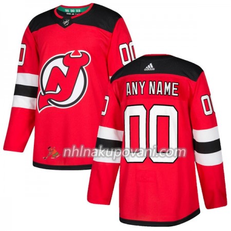 New Jersey Devils Dresy Personalizované Červená 2017-2018 Adidas Authentic - Pánské New Jersey Devils Dresy Personalizované Červená 2017-2018 Adidas Authentic - Pánské